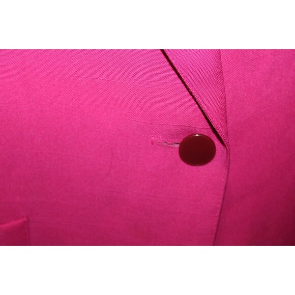 Vintage Requirements Womens Blazer Jacket Linen Blend Pink Size 14 - Picture 2 of 7